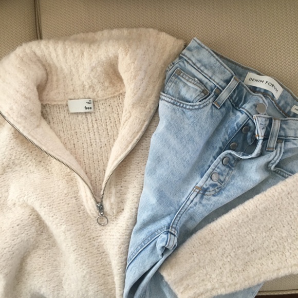 Wilfred Free Gwyneth sweater zip wool alpaca sz xs - Picture 5 of 7